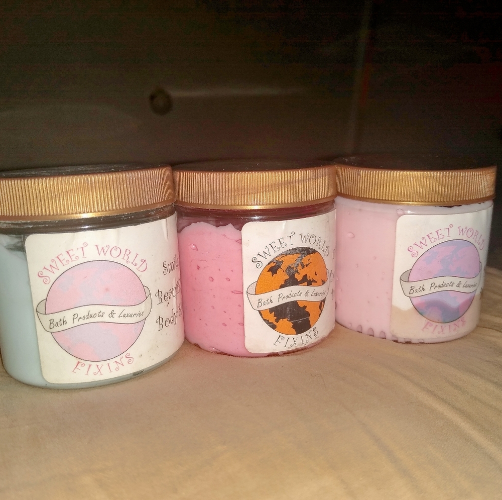 Sweet World Fixins Body Silk Lot Indie Vendor Bath